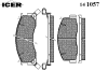 ICER 141057 Brake Pad Set, disc brake