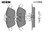 ICER 141104 Brake Pad Set, disc brake