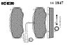 ICER 141847 Brake Pad Set, disc brake