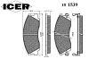 ICER 181539 Brake Pad Set, disc brake