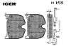 ICER 181591 Brake Pad Set, disc brake