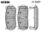 ICER 181669 Brake Pad Set, disc brake