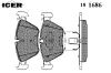 ICER 181686 Brake Pad Set, disc brake