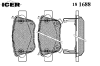 ICER 181688 Brake Pad Set, disc brake