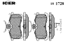 ICER 181728 Brake Pad Set, disc brake