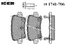 ICER 181741-706 (181741706) Brake Pad Set, disc brake