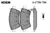 ICER 181758-700 (181758700) Brake Pad Set, disc brake