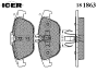 ICER 181863 Brake Pad Set, disc brake