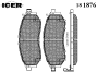 ICER 181876 Brake Pad Set, disc brake