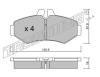 TRUSTING 588.0 (5880) Brake Pad Set, disc brake