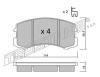 TRUSTING 752.0 (7520) Brake Pad Set, disc brake