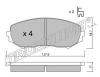 TRUSTING 782.0 (7820) Brake Pad Set, disc brake