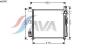 AVA QUALITY COOLING KA5065 Condenser, air conditioning