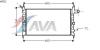 AVA QUALITY COOLING OL2022 Radiator, engine cooling