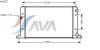 AVA QUALITY COOLING VW2132 Radiator, engine cooling