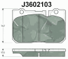 NIPPARTS J3602103 Brake Pad Set, disc brake