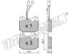 fri.tech. 015.0 (0150) Brake Pad Set, disc brake