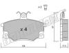 fri.tech. 032.1 (0321) Brake Pad Set, disc brake