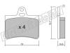 fri.tech. 342.0 (3420) Brake Pad Set, disc brake