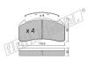 fri.tech. 607.0 (6070) Brake Pad Set, disc brake