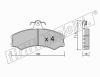 fri.tech. 033.1 (0331) Brake Pad Set, disc brake