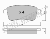fri.tech. 834.0 (8340) Brake Pad Set, disc brake