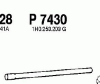 FENNO P7430 Exhaust Pipe