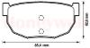 JURID 572129J Brake Pad Set, disc brake