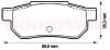 JURID 572135J Brake Pad Set, disc brake