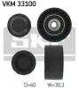 SKF VKM33100 Deflection/Guide Pulley, v-ribbed belt