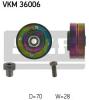 SKF VKM36006 Deflection/Guide Pulley, v-ribbed belt