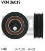 SKF VKM36019 Tensioner Pulley, v-ribbed belt