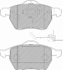 FERODO FDB1717 Brake Pad Set, disc brake