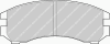 FERODO FDB550 Brake Pad Set, disc brake