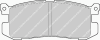 FERODO FDB630 Brake Pad Set, disc brake
