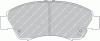 FERODO FSL777 Brake Pad Set, disc brake