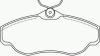 BREMBO P44008 Brake Pad Set, disc brake