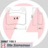 ZIMMERMANN 20687.155.1 (206871551) Brake Pad Set, disc brake