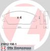 ZIMMERMANN 21012.150.1 (210121501) Brake Pad Set, disc brake
