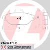 ZIMMERMANN 21436.170.2 (214361702) Brake Pad Set, disc brake
