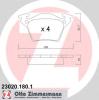 ZIMMERMANN 23020.180.1 (230201801) Brake Pad Set, disc brake