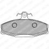 DELPHI LP1429 Brake Pad Set, disc brake