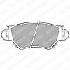DELPHI LP1553 Brake Pad Set, disc brake
