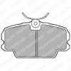 DELPHI LP455 Brake Pad Set, disc brake