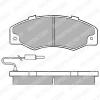DELPHI LP489 Brake Pad Set, disc brake