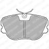 DELPHI LP575 Brake Pad Set, disc brake