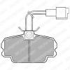DELPHI LP592 Brake Pad Set, disc brake
