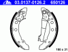 ATE 03.0137-0126.2 (03013701262) Brake Shoe Set