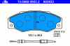 ATE 13.0460-3933.2 (13046039332) Brake Pad Set, disc brake