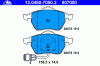 ATE 13.0460-7050.2 (13046070502) Brake Pad Set, disc brake